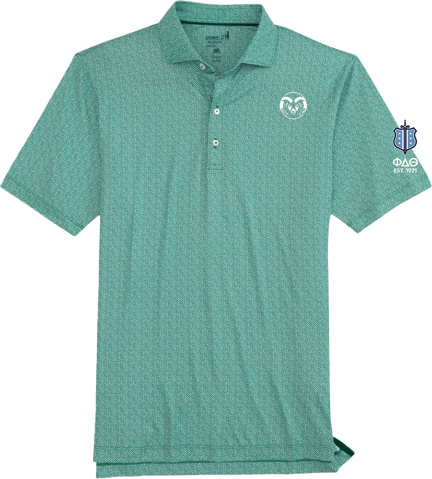 Colorado State University, Johnnie-O Hinson Polo Shirt, Green