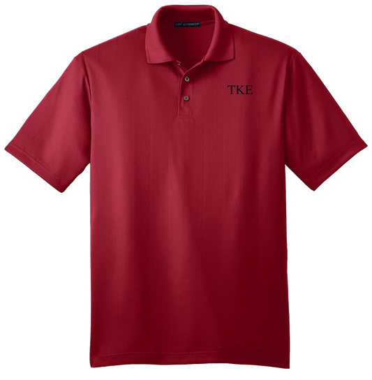 Tau Kappa Epsilon | Port Authority® Performance Fine Jacquard Polo - Greek Letters