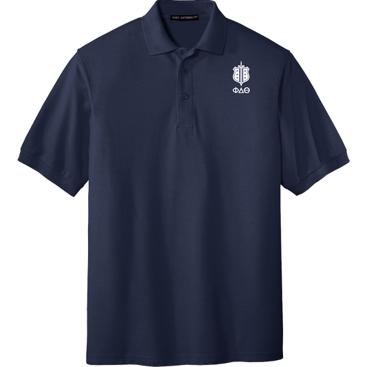 Phi Delta Theta | Port Authority Performance Fine Jacquard Polo - Greek Letters