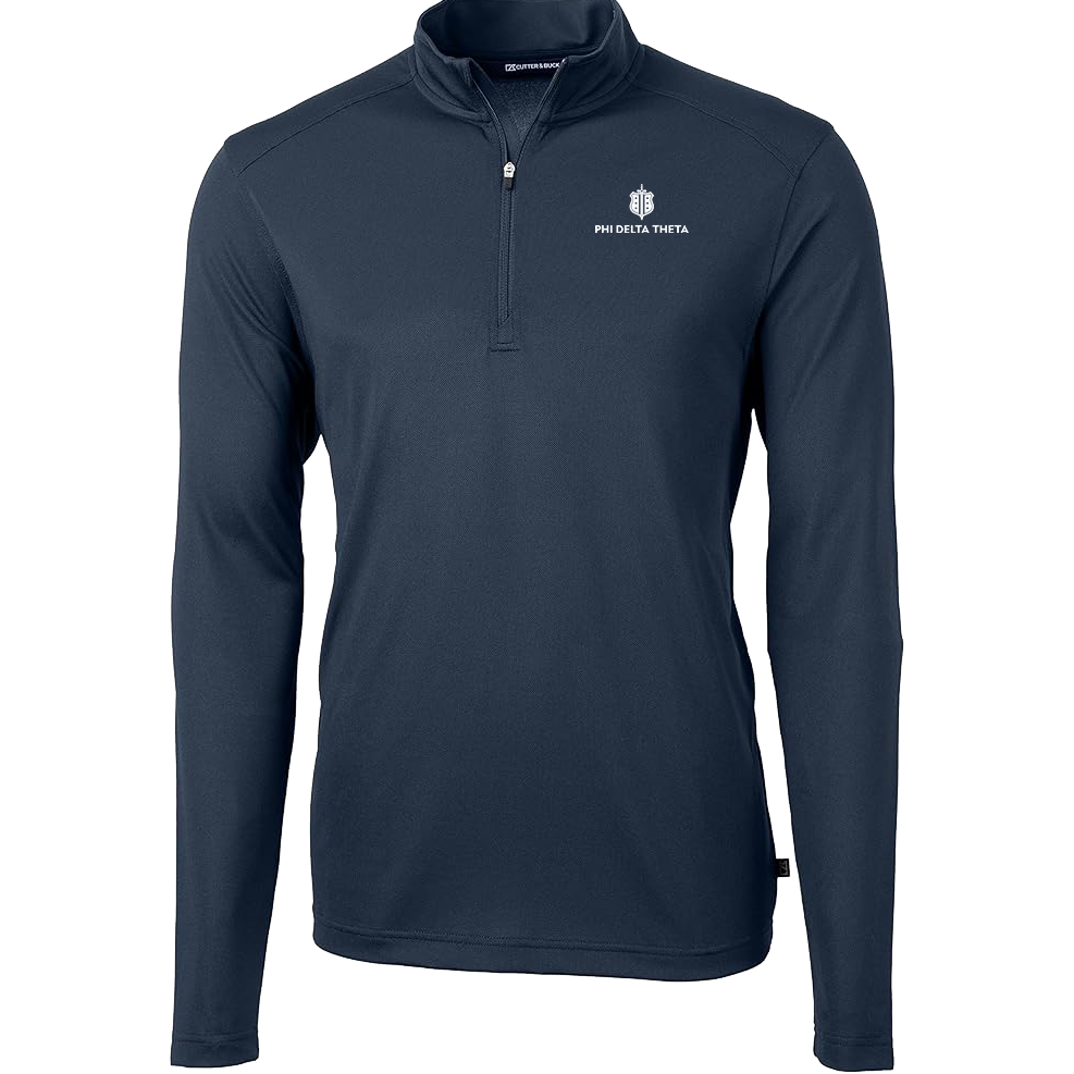 Phi Delta Theta | Cutter and Buck Men's Virtue Eco Pique Recycled Quarter Zip