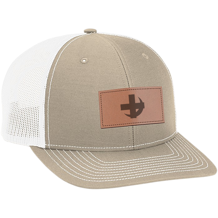 Lambda Chi Alpha | Richardson Trucker Snapback Hat, Leather Patch