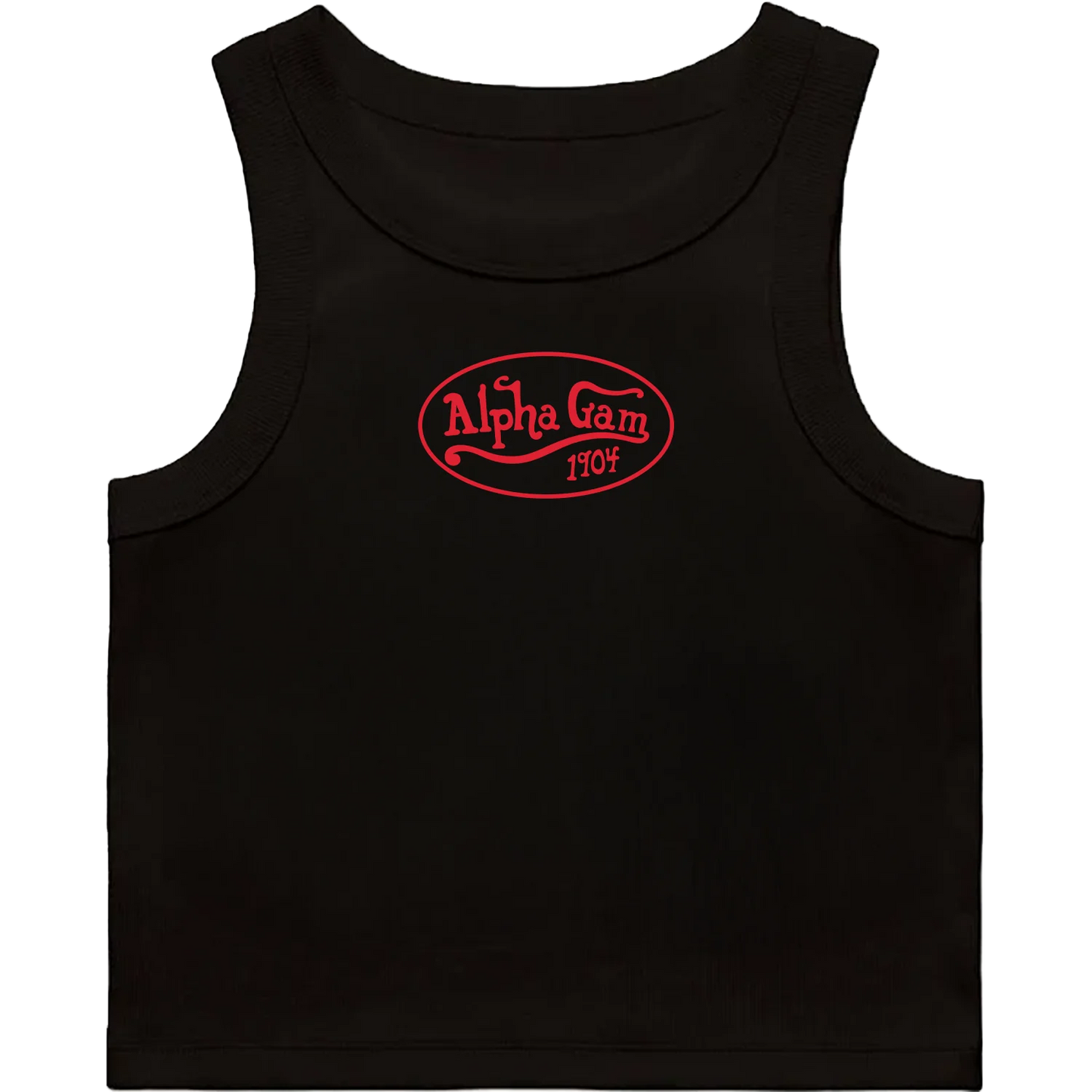 Alpha Gamma Delta | 90's Baby Ribbed Tank by Uscape