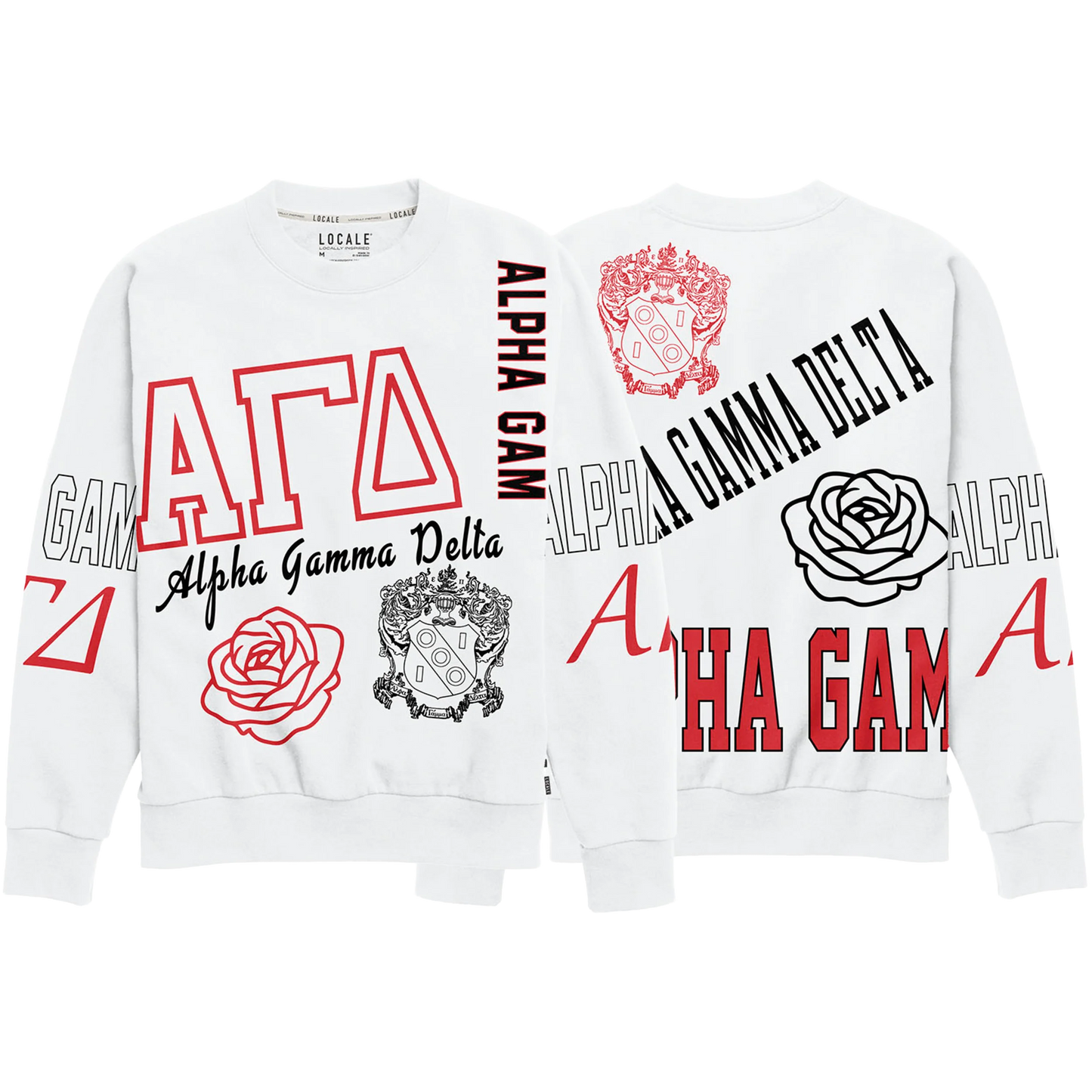 Alpha Gamma Delta | Collage Crewneck by Locale
