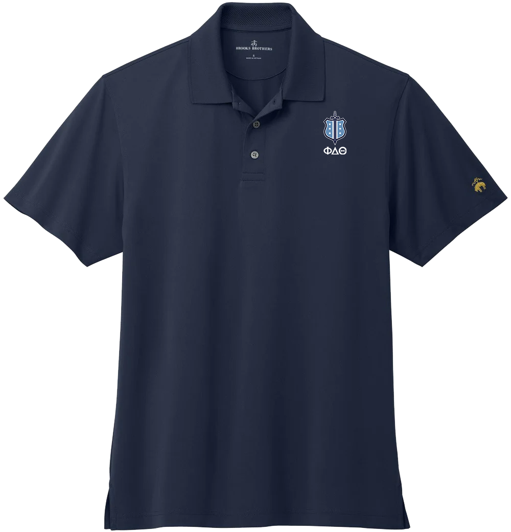 Phi Delta Theta | Brooks Brothers Mesh Pique Performance Polo