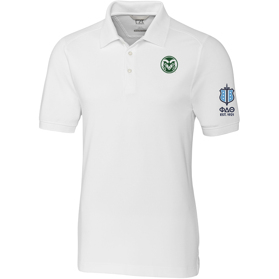 Colorado State University, Cutter & Buck Polo, White