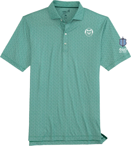 Colorado State University, Johnnie-O Hinson Polo Shirt, Green