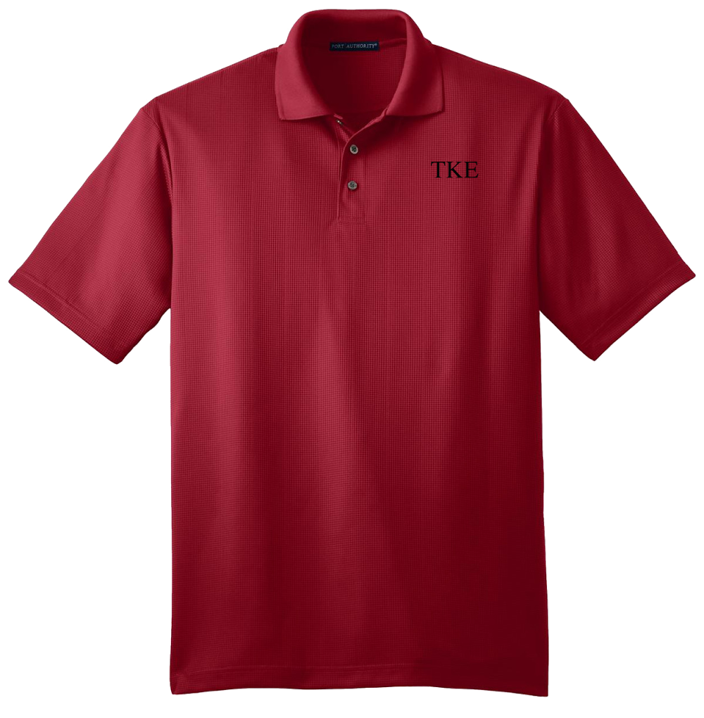 Tau Kappa Epsilon | Port Authority® Performance Fine Jacquard Polo - Greek Letters