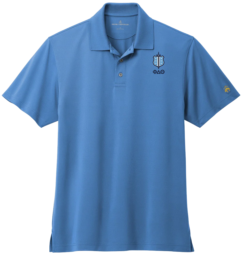 Phi Delta Theta | Brooks Brothers Mesh Pique Performance Polo