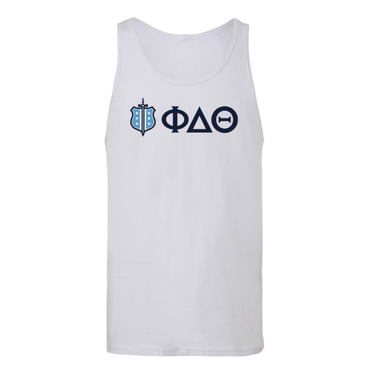 Phi Delta Theta | Bella + Canvas White Tank Top