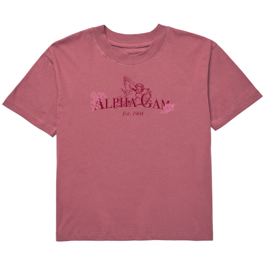Alpha Gamma Delta | In Love With Alpha Gam Women's Oversized T-Shirt by Uscape