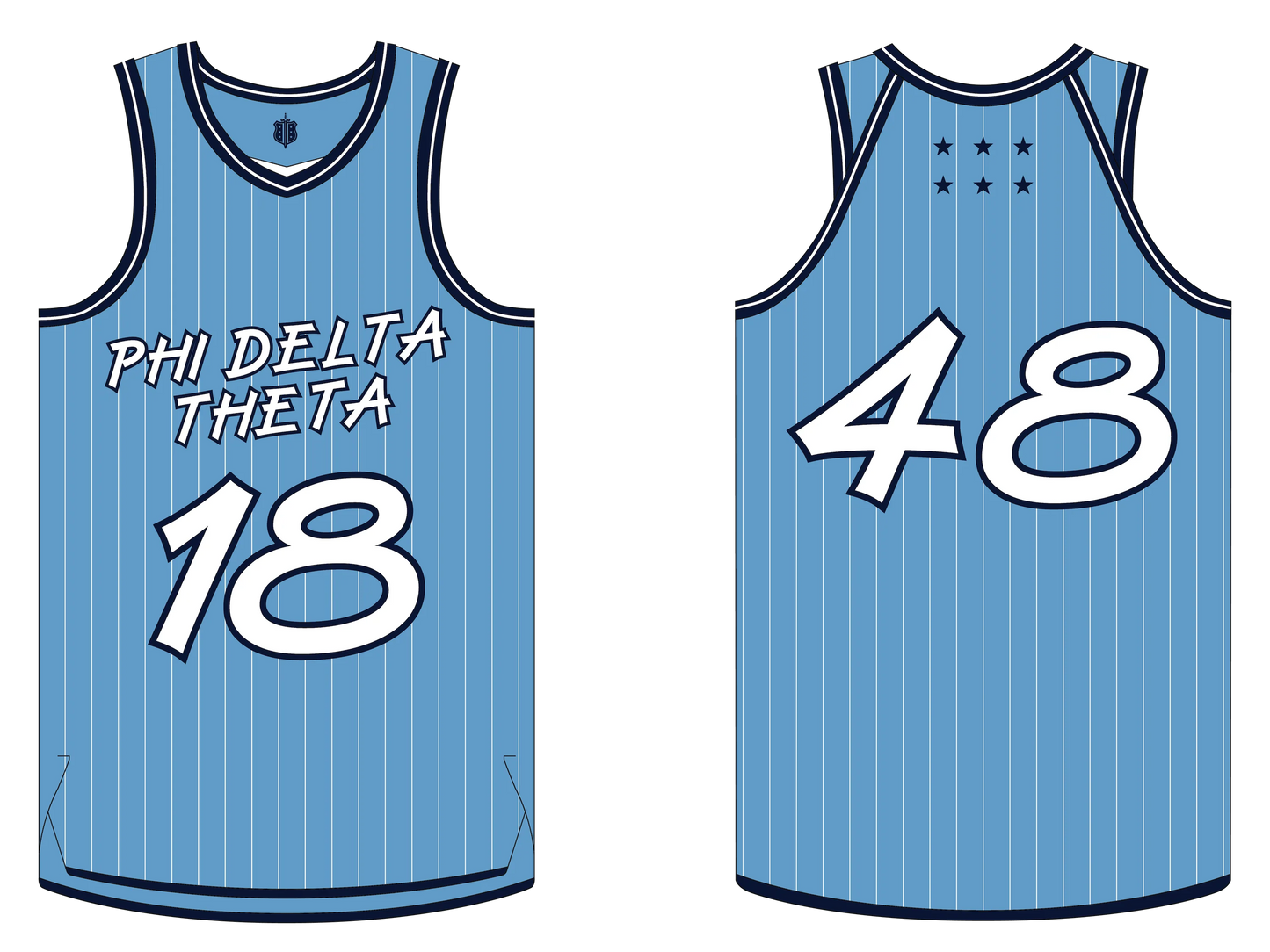 Phi Delta Theta | Pinstripe Basketball Jersey