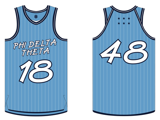 Phi Delta Theta | Pinstripe Basketball Jersey