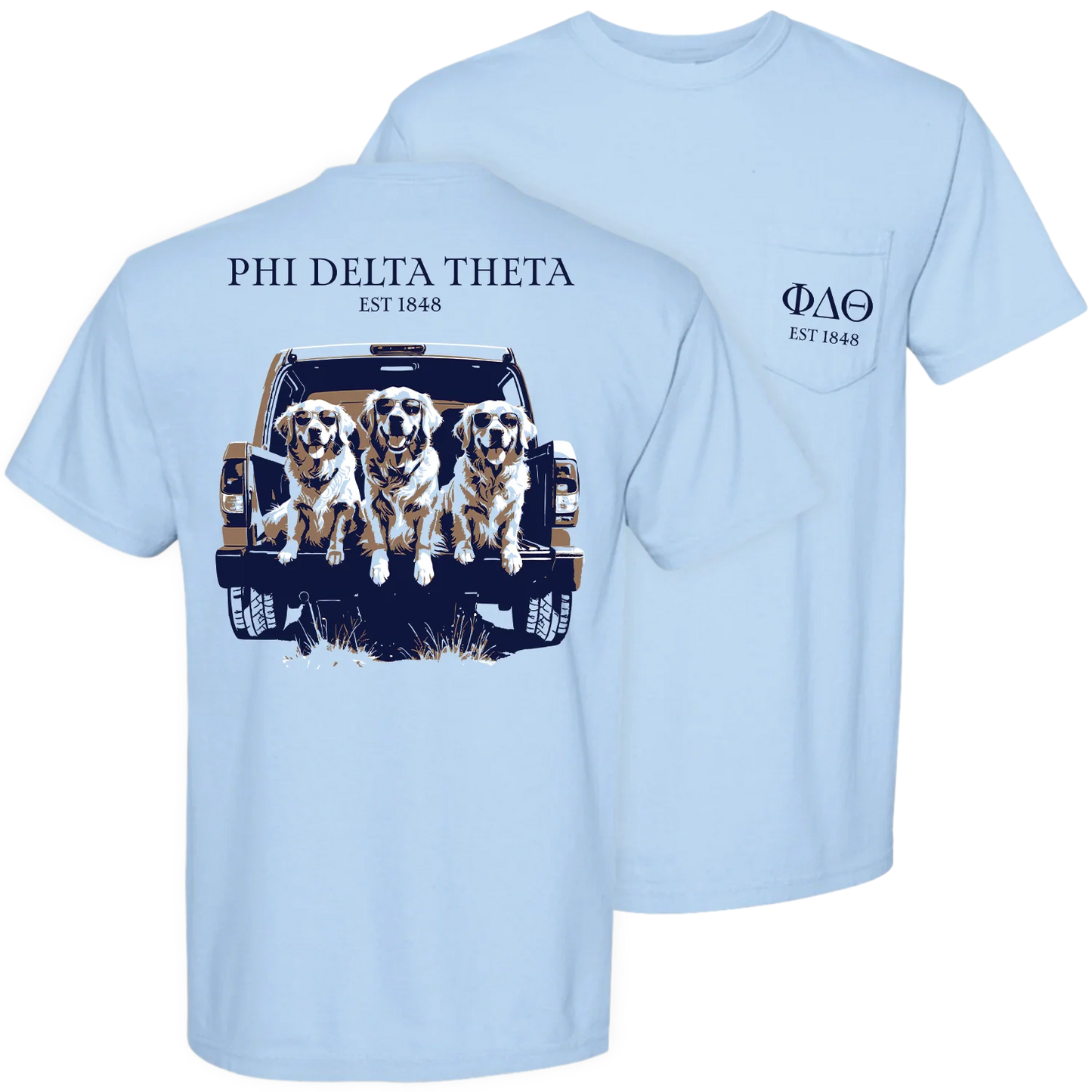 Phi Delta Theta | Dogs Pocket Tee