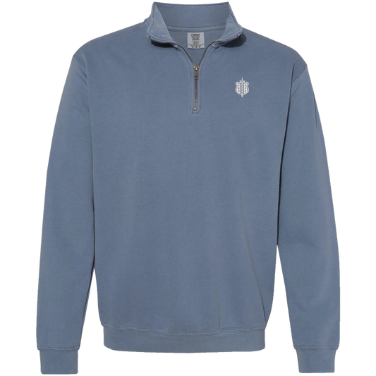 Phi Delta Theta | Shield Comfort Colors 1/4 Zip Sweatshirt