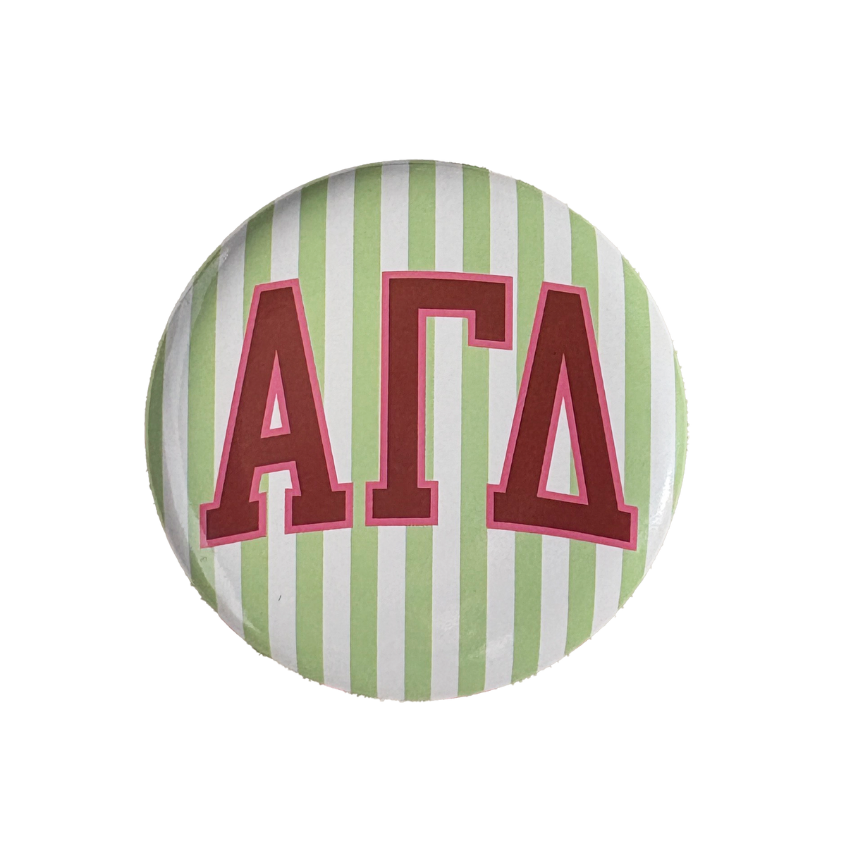 Alpha Gamma Delta | Bid Day Striped Button