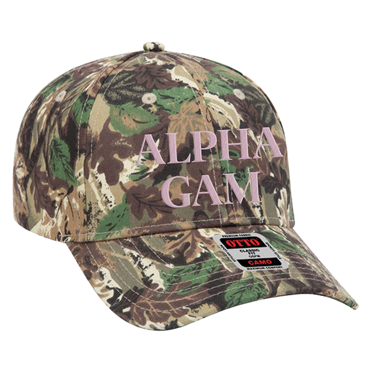 Alpha Gamma Delta | Camo Hat