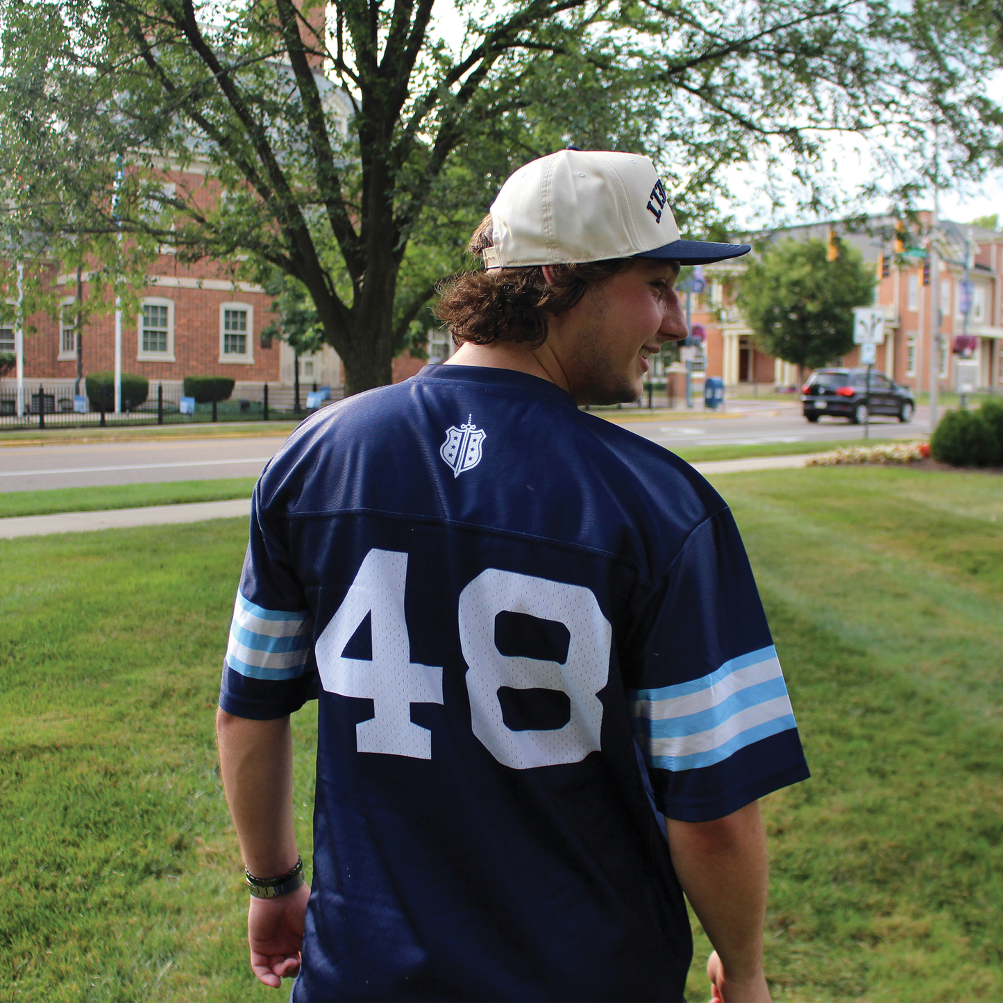 Phi Delta Theta | Striped Football Jersey