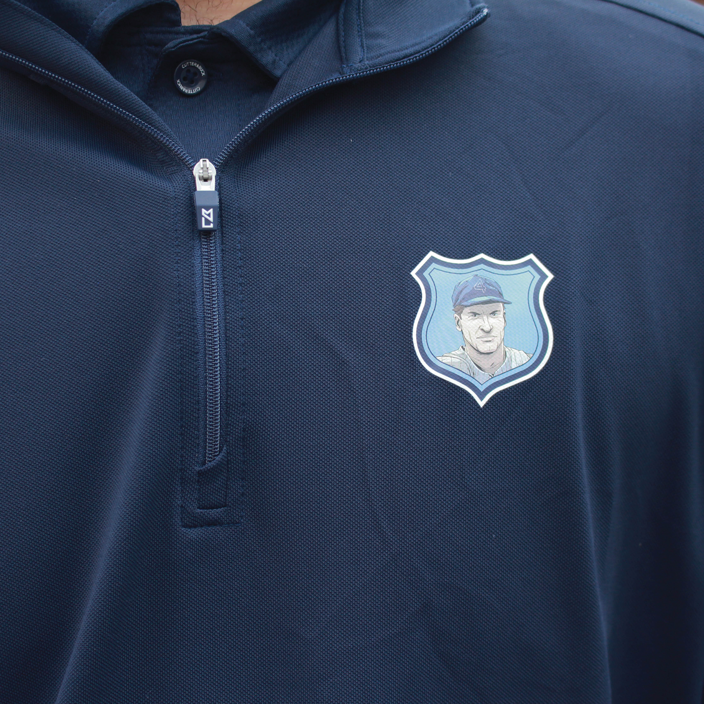 Phi Delta Theta | Cutter and Buck Virtue Eco Pique Recycled Quarter Zip, Lou Gehrig Memorial Award